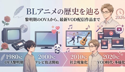 【2026年最新】BLアニメの歴史を年代別に徹底解説！OVAから大ヒットVOD時代への軌跡