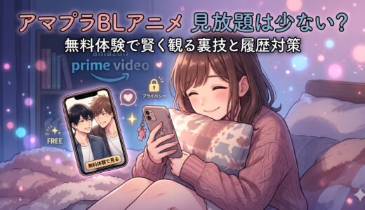 AmazonプライムビデオのBLアニメは見放題が少ない？有料チャンネルの無料体験で賢く観る裏技と履歴対策